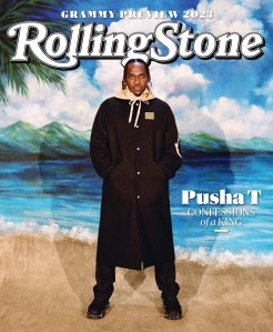 Cover image of Pusha T photographed by Eric Johnson for Rolling Stone.