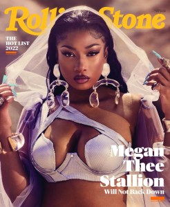 Cover image of Megan Thee Stallion photographed by Ramona Rosales for Rolling Stone.